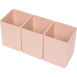 Acessorio Para Mesa Organizador Office Rosa Antigo 3 Pecas-125901-40962