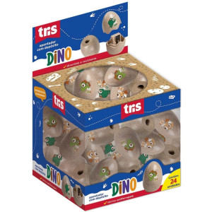 Apontador Com Deposito Decor. Tris Dino 3 Cores-124874-63111