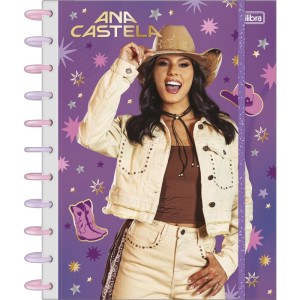 Caderno 10x1 Capa Dura Ana Castela 160fls Tilidisco