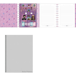 Caderno 10x1 Capa Dura Ana Castela 160fls Tilidisco-124910-69828
