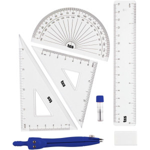 Conjunto Para Desenho Tris Kit Geometrico 7 Pecas-124883-82895