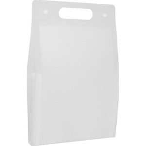 Pasta Sanfonada Plastica A4 12 Divisoes Vertical Cristal