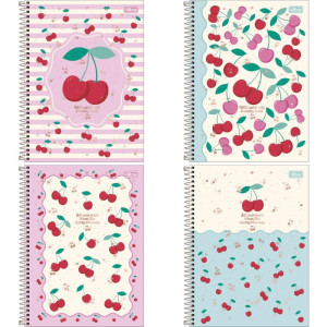 Caderno 10x1 Capa Dura Amarena 160fls