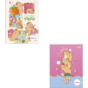 Caderno Caligrafia Capa Dura Capyclub 40fls Brochura Vert.