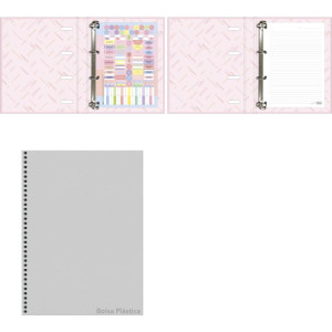 Fichario Cartonado Happy 48fls C/elastico-124938-14431