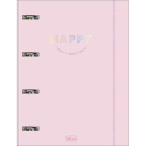 Fichario Cartonado Happy 48fls C/elastico