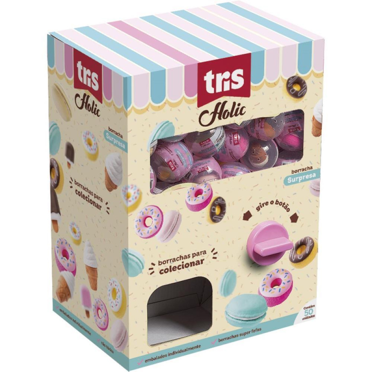 Borracha Decorada Tris Caixa C/borrachas Surpresa-125862-68334