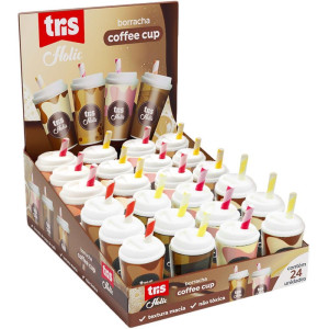 Borracha Decorada Tris Coffee Cup 4 Modelos-125853-86726