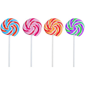 Borracha Decorada Tris Holic Pirulito 4 Modelos