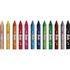 Giz De Cera Jumbo Tris Barbie 12 Cores-125867-32133