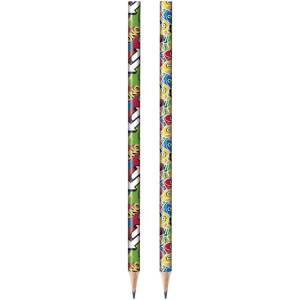 Lapis Preto Redondo Decorado Tris Uno 2 Modelos-125873-13230