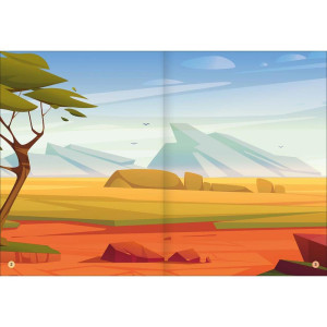 Livro Com Adesivos Cenario Magico Animais 16pgs-124947-95271