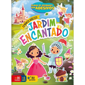 Livro Com Adesivos Cenario Magico Jardim 16pgs-124950-52338