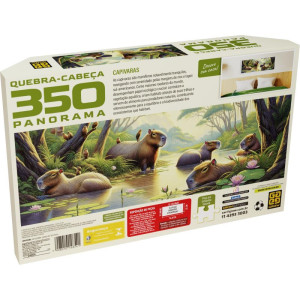 Quebra-cabeca Cartonado Capivaras 350 Pecas Panorama