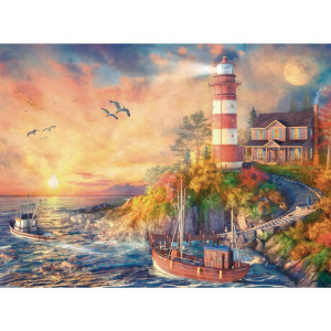 Quebra-cabeca Cartonado Farol A Beira Mar 500 Pecas-125206-60879