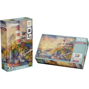 Quebra-cabeca Cartonado Farol A Beira Mar 500 Pecas-125206-86104