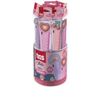 Regua De Poliestireno Tris Twinkle 3 Modelos 12cm-125847-21206