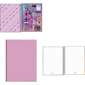 Caderno 01x1 Capa Dura Guerreiras Do K-pop 80fls-124977-94348