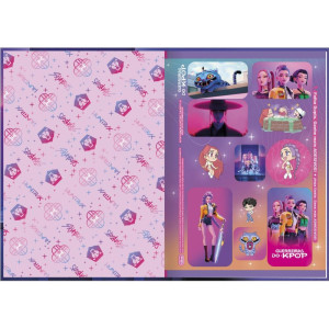 Caderno Brochura 1/4 Capa Dura Guerreiras Do K-pop 80fls-124981-37723