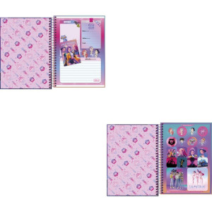 Caderno Espiral 1/4 Capa Dura Guerreiras Do K-pop 80fls-124979-75818