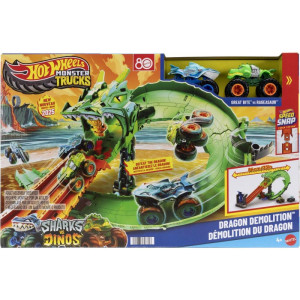 Hot Wheels Monster Trucks Destruicao Do Dragao-121413-48761
