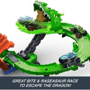 Hot Wheels Monster Trucks Destruicao Do Dragao-121413-77209