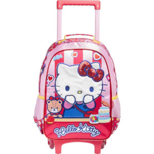 Mochila Infantil Com Rodinha Hello Kitty R