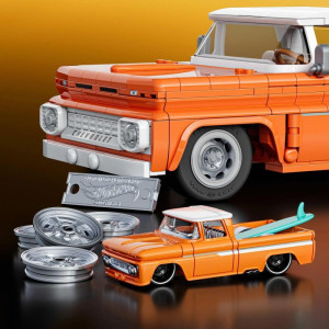 Mega Hot Wheels Chevy Pickup 62 1:16 858pcs-121171-25923
