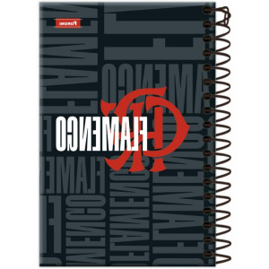 Caderneta Espiral Capa Dura Flamengo 80fls
