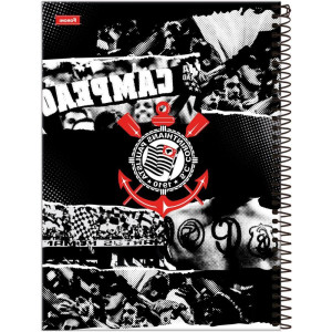 Caderno 01x1 Capa Dura Corinthians 80fls