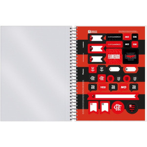 Caderno 01x1 Cp.dura Colegial Flamengo 80fls-126201-17226