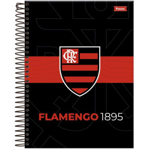 Caderno 10x1 Cp.dura Colegial Flamengo 160fls