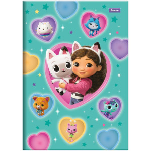 Caderno Brochura 1/4 Capa Dura A Casa Magica Da Gabby 80fls-125288-29244