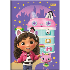 Caderno Brochura 1/4 Capa Dura A Casa Magica Da Gabby 80fls-125288-38302
