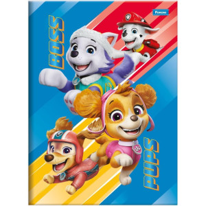 Caderno Brochura 1/4 Capa Dura Patrulha Canina 80f