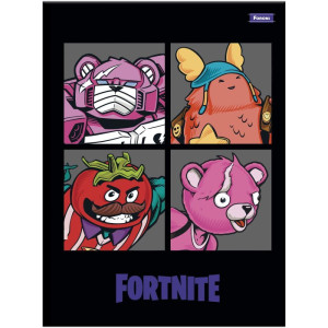 Caderno Brochurao Capa Dura Fortnite 80fls