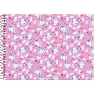 Caderno Desenho Univ Capa Dura A Casa Magica Da Gabby-125290-77277