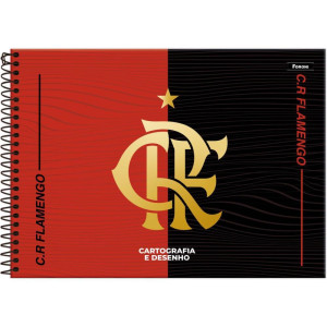 Caderno Desenho Univ Capa Dura Flamengo 80fls