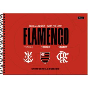Caderno Desenho Univ Capa Dura Flamengo 80fls-126206-99986