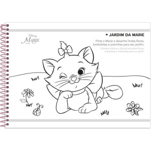 Caderno Desenho Univ Capa Dura Marie 80fls-126215-31247