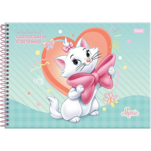 Caderno Desenho Univ Capa Dura Marie 80fls-126215-96164