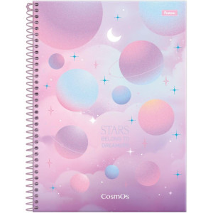 Caderno 01x1 Capa Dura Cosmos 80fls