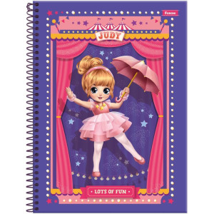 Caderno 01x1 Capa Dura Judy 80fls-126269-36730