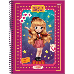 Caderno 01x1 Capa Dura Judy 80fls-126269-52886