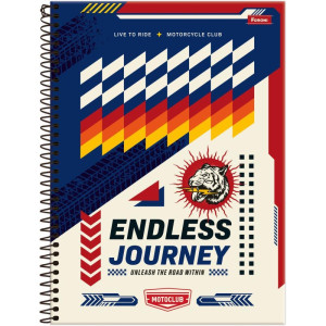Caderno 01x1 Capa Dura Motoclub 80f-126276-59583