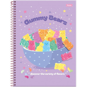 Caderno 01x1 Capa Dura Sugar Rush 80f