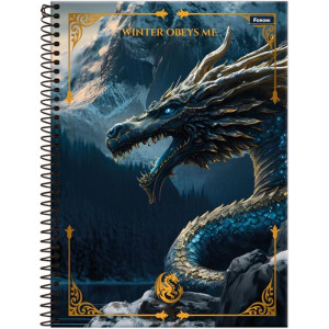Caderno 10x1 Capa Dura Drakos 160fls-126261-60725