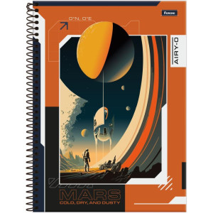 Caderno 10x1 Capa Dura Spacefly 160f-126282-30382