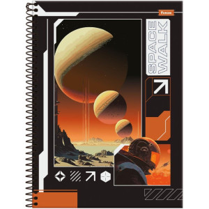 Caderno 10x1 Capa Dura Spacefly 160f-126282-94604