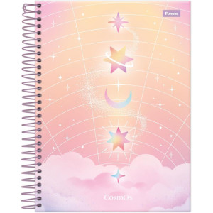 Caderno 10x1 Cp.dura Colegial Cosmos 160fls-126254-11566
